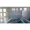 Image 2 : BLUE PALLET RACKING UPRIGHTS (9 PCS.) - APPROX. 20'H X 42"W WITH 3 1/2" X 4" X 1/8" BASES
