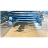 Image 2 : BLUE PALLET RACKING UPRIGHTS (6 PCS.) - APPROX. 20'H X 42"W WITH 3 1/2" X 4" X 1/8" BASES