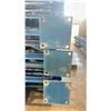 Image 3 : BLUE PALLET RACKING UPRIGHTS (5 PCS.) - APPROX. 22'H X 42"W WITH 8" X 8" X 3/8" BASES