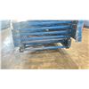 Image 2 : BLUE PALLET RACKING UPRIGHTS (7 PCS.) - APPROX. 20'H X 42"W WITH 7 1/4" X 3"X 3/8"