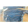 Image 2 : BLUE PALLET RACKING UPRIGHTS (6 PCS.) - APPROX. 20'H X 42"W WITH 3 1/2" X 4" X 1/8"  BASES