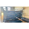 Image 2 : BLUE PALLET RACKING UPRIGHTS (7 PCS.) - APPROX.20'H X 42"W WITH 3 1/2" X 4" X 1/8" BASES