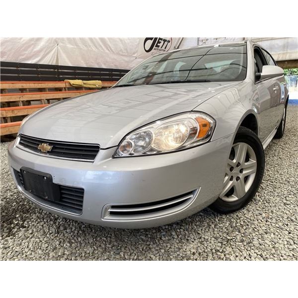 2011 CHEVROLET IMPALLA, SILVER, 200875 KMS, FRONT WHEEL DRIVE. - D108142