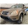 Image 2 : 2002 HONDA CRV, GOLD, 249200 KMS, FOUR WHEEL DRIVE. - D815265