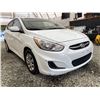 Image 8 : 2015 HYUNDAI ACCENT, WHITE, 119393 KMS, FRONT WHEEL DRIVE,  REBUILT STATUS. - D218252