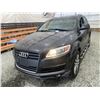 Image 3 : 2008 AUDI Q7, BLACK, 221369 KMS, ALL WHEEL DRIVE. - B002060