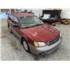 Image 10 : 2002 SUBARU OUTBACK, RED, 296271 KMS, ALL WHEEL DRIVE. - B642684