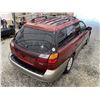 Image 16 : 2002 SUBARU OUTBACK, RED, 296271 KMS, ALL WHEEL DRIVE. - B642684