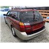 Image 21 : 2002 SUBARU OUTBACK, RED, 296271 KMS, ALL WHEEL DRIVE. - B642684