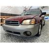 Image 2 : 2002 SUBARU OUTBACK, RED, 296271 KMS, ALL WHEEL DRIVE. - B642684