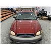 Image 7 : 2002 SUBARU OUTBACK, RED, 296271 KMS, ALL WHEEL DRIVE. - B642684