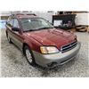 Image 9 : 2002 SUBARU OUTBACK, RED, 296271 KMS, ALL WHEEL DRIVE. - B642684