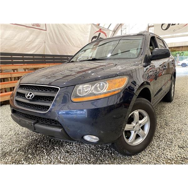 2009 HYUNDAI SANTE FE, BLUE, 223222 KMS, FRONT WHEEL DRIVE. - D298032