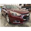 Image 8 : 2015 CHEVROLET MALIBU, RED, 112756 KMS, FRONT WHEEL DRIVE. - D297248