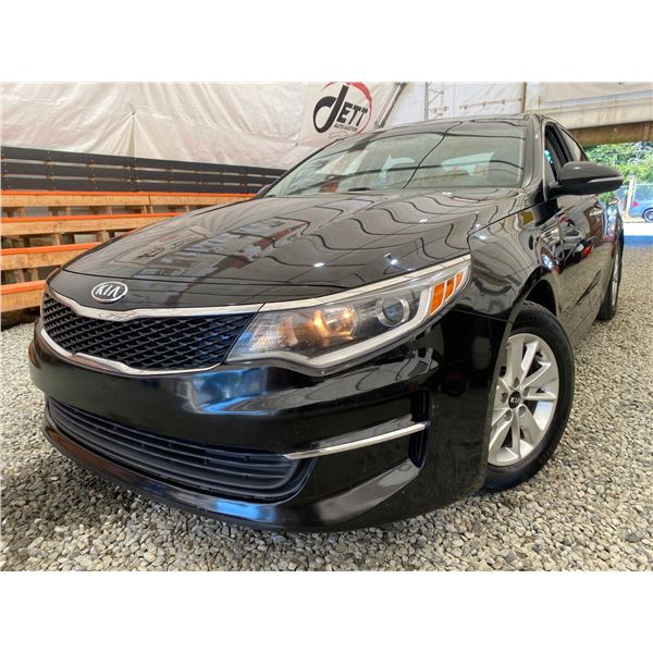 2018 KIA OPTIMA, BLACK, 182954 KMS, FRONT WHEEL DRIVE. - J243311