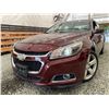 Image 1 : 2015 CHEVROLET MALIBU, RED, 112756 KMS, FRONT WHEEL DRIVE. - D297248