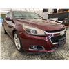 Image 8 : 2015 CHEVROLET MALIBU, RED, 112756 KMS, FRONT WHEEL DRIVE. - D297248