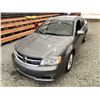 Image 4 : 2012 DODGE AVENGER, GREY, 139754 KMS, FRONT WHEEL DRIVE. - D204120