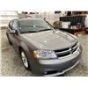 Image 9 : 2012 DODGE AVENGER, GREY, 139754 KMS, FRONT WHEEL DRIVE. - D204120