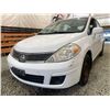 Image 2 : 2009 NISSAN VERSA, WHITE, 204699 KMS, FRONT WHEEL DRIVE. - D457512