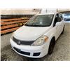 Image 3 : 2009 NISSAN VERSA, WHITE, 204699 KMS, FRONT WHEEL DRIVE. - D457512