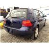 Image 14 : 2000 VW GOLF, BLUE, 234410 KMS, FRONT WHEEL DRIVE. - D584633