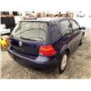 Image 15 : 2000 VW GOLF, BLUE, 234410 KMS, FRONT WHEEL DRIVE. - D584633