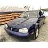 Image 3 : 2000 VW GOLF, BLUE, 234410 KMS, FRONT WHEEL DRIVE. - D584633
