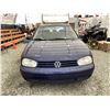Image 6 : 2000 VW GOLF, BLUE, 234410 KMS, FRONT WHEEL DRIVE. - D584633