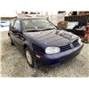Image 9 : 2000 VW GOLF, BLUE, 234410 KMS, FRONT WHEEL DRIVE. - D584633