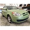 Image 8 : 2008 HYUNDAI ACCENT, GREEN, 235763 KMS, FRONT WHEEL DRIVE. - D085875
