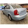 Image 20 : 2007 HYUNDAI ACCENT, BLUE, 187982 KMS, FRONT WHEEL DRIVE. - D140112