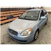 Image 3 : 2007 HYUNDAI ACCENT, BLUE, 187982 KMS, FRONT WHEEL DRIVE. - D140112