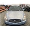 Image 6 : 2007 HYUNDAI ACCENT, BLUE, 187982 KMS, FRONT WHEEL DRIVE. - D140112