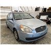 Image 8 : 2007 HYUNDAI ACCENT, BLUE, 187982 KMS, FRONT WHEEL DRIVE. - D140112