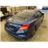 Image 16 : 2012 HONDA CIVIC SI, BLUE, 266345 KMS, FRONT WHEEL DRIVE. - D100229