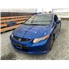 Image 3 : 2012 HONDA CIVIC SI, BLUE, 266345 KMS, FRONT WHEEL DRIVE. - D100229