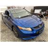 Image 9 : 2012 HONDA CIVIC SI, BLUE, 266345 KMS, FRONT WHEEL DRIVE. - D100229