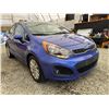 Image 8 : 2012 KIA RIO, BLUE, 143750 KMS, FRONT WHEEL DRIVE. - J736023