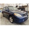 Image 8 : 2004 TOYOTA MATRIX, BLUE, 299999 KMS, FOUR WHEEL DRIVE. - B807453