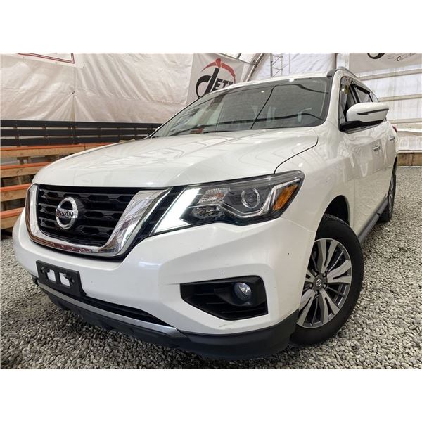 2019 NISSAN PATHFINDER, WHITE, 111283 KMS, 4X4. - D625041