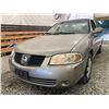 Image 2 : 2006 NISSAN SENTRA, GOLD, 194480 KMS, FRONT WHEEL DRIVE. - D539190