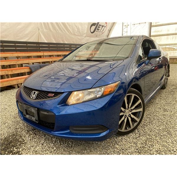 2012 HONDA CIVIC SI, BLUE, 266345 KMS, FRONT WHEEL DRIVE. - D100229