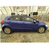 Image 11 : 2012 KIA RIO, BLUE, 143750 KMS, FRONT WHEEL DRIVE. - J736023