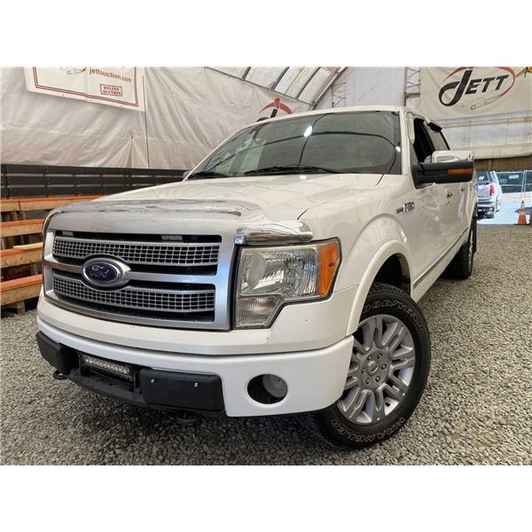 2010 FORD F150, WHITE, 284549 KMS, 4X4. - BC19422