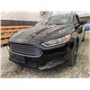 Image 2 : 2016 FORD FUSION, BLACK, 129703 KMS, FRONT WHEEL DRIVE. - J137822
