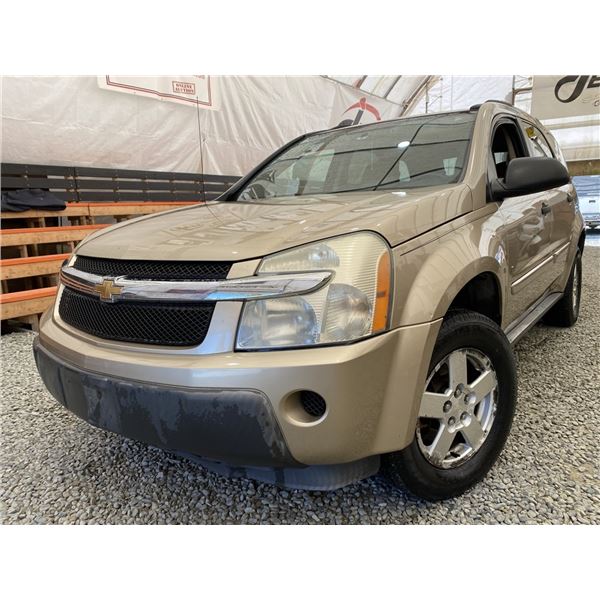 2006 CHEVY EQUINOX, GOLD, 283013 KMS, FRONT WHEEL DRIVE. - D179997