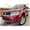 Image 1 : 2008 SUZUKI GRAND VITARA, RED, 325640 KMS, 4X4. - P102817 !!!NO RESERVE!!!!!!