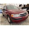 Image 8 : 2005 CHEVY VENTURE, RED, 230315 KMS, FRONT WHEEL DRIVE. - D100226