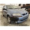 Image 8 : 2008 PONTIAC WAVE, BLUE, 167324 KMS, FRONT WHEEL DRIVE. - D073107
